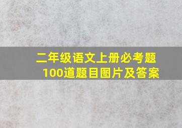 二年级语文上册必考题100道题目图片及答案