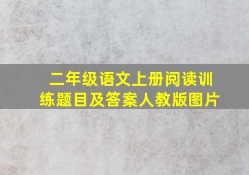 二年级语文上册阅读训练题目及答案人教版图片