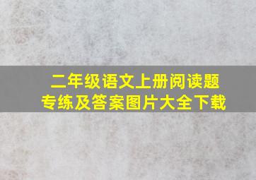 二年级语文上册阅读题专练及答案图片大全下载