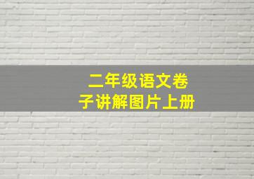 二年级语文卷子讲解图片上册