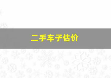 二手车子估价