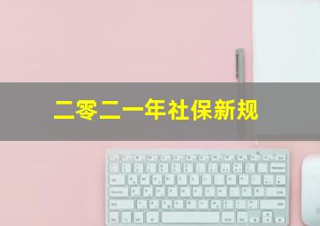 二零二一年社保新规