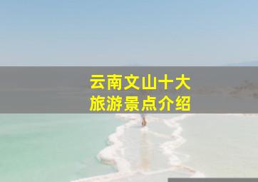 云南文山十大旅游景点介绍