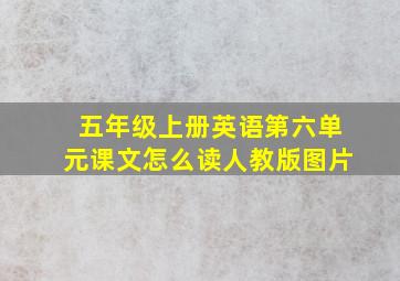 五年级上册英语第六单元课文怎么读人教版图片