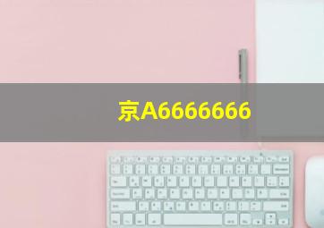 京A6666666