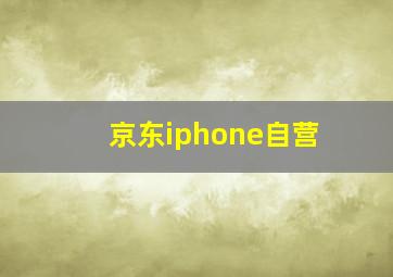 京东iphone自营