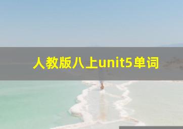 人教版八上unit5单词