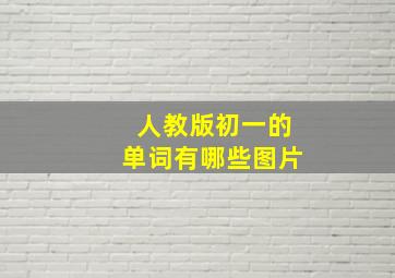 人教版初一的单词有哪些图片