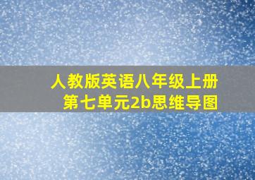 人教版英语八年级上册第七单元2b思维导图