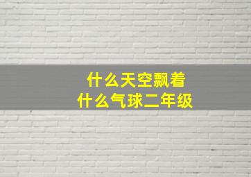 什么天空飘着什么气球二年级