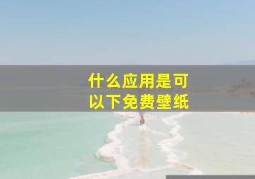 什么应用是可以下免费壁纸