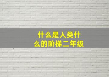 什么是人类什么的阶梯二年级