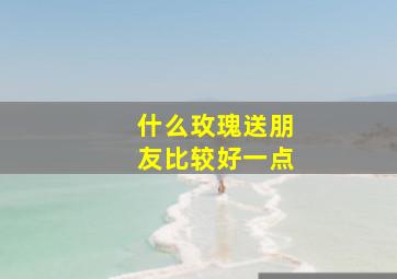 什么玫瑰送朋友比较好一点