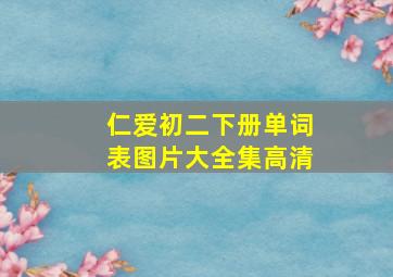 仁爱初二下册单词表图片大全集高清