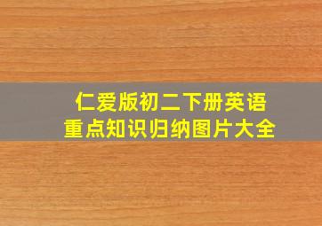 仁爱版初二下册英语重点知识归纳图片大全