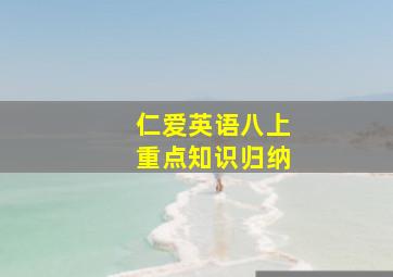 仁爱英语八上重点知识归纳