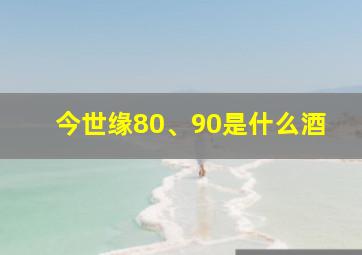 今世缘80、90是什么酒