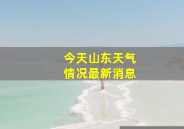 今天山东天气情况最新消息