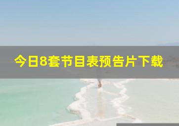 今日8套节目表预告片下载