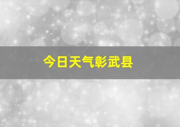 今日天气彰武县