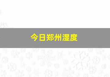 今日郑州湿度