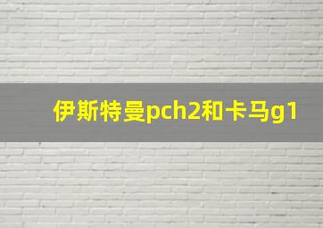 伊斯特曼pch2和卡马g1