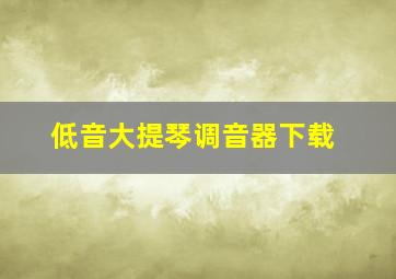 低音大提琴调音器下载