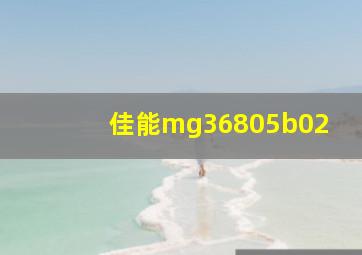 佳能mg36805b02