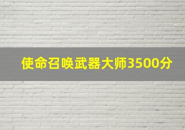 使命召唤武器大师3500分