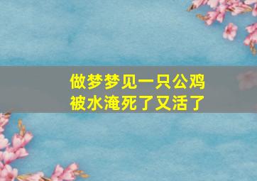 做梦梦见一只公鸡被水淹死了又活了