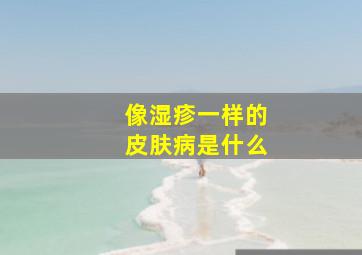 像湿疹一样的皮肤病是什么