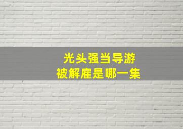 光头强当导游被解雇是哪一集