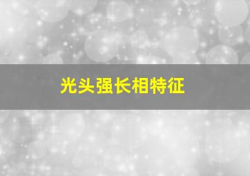 光头强长相特征