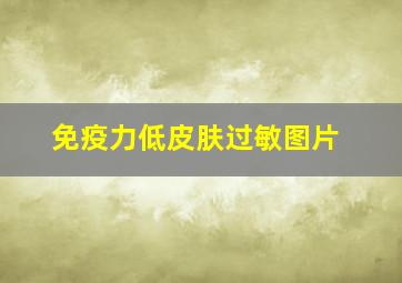 免疫力低皮肤过敏图片