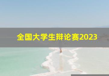 全国大学生辩论赛2023