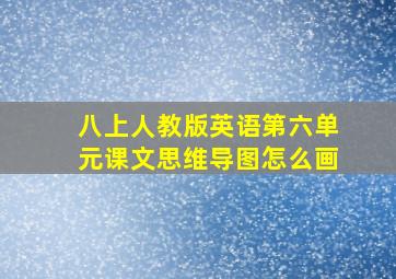 八上人教版英语第六单元课文思维导图怎么画