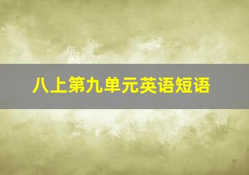 八上第九单元英语短语