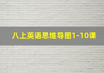 八上英语思维导图1-10课