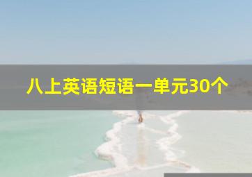 八上英语短语一单元30个