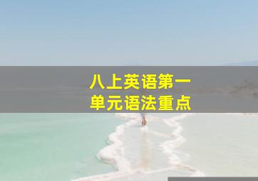 八上英语第一单元语法重点