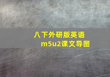 八下外研版英语m5u2课文导图