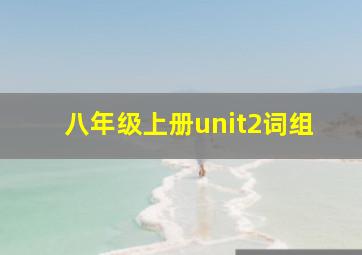 八年级上册unit2词组