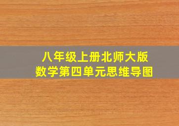 八年级上册北师大版数学第四单元思维导图