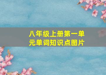 八年级上册第一单元单词知识点图片