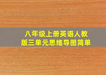 八年级上册英语人教版三单元思维导图简单