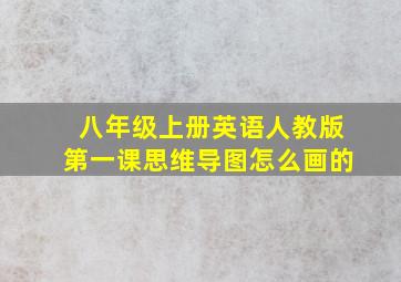 八年级上册英语人教版第一课思维导图怎么画的