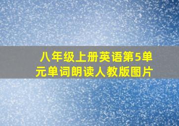 八年级上册英语第5单元单词朗读人教版图片