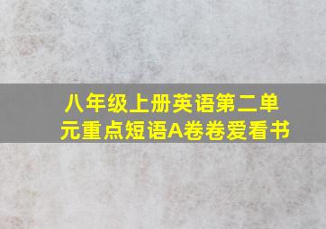 八年级上册英语第二单元重点短语A卷卷爱看书