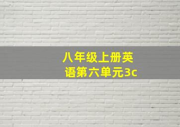 八年级上册英语第六单元3c