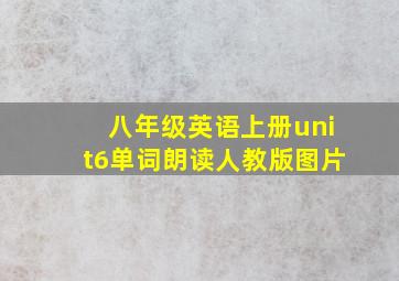 八年级英语上册unit6单词朗读人教版图片